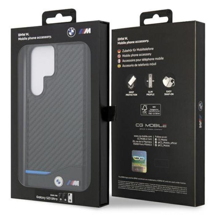 BMW - BMW Galaxy S23 Ultra Skal Läder Carbon - Svart