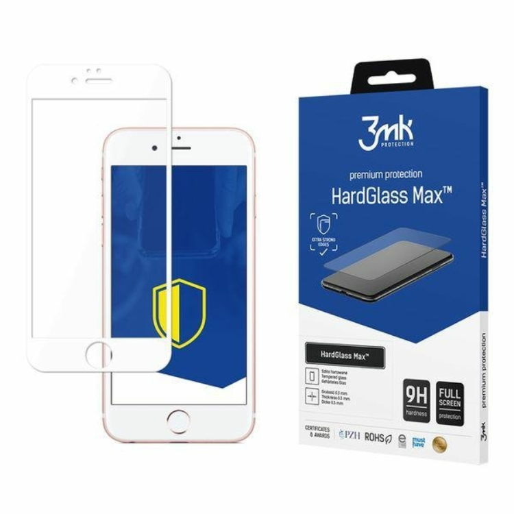 3MK iPhone 6 Plus Härdat Glas Skärmskydd Max - Vit | 5468 | AlltMobil