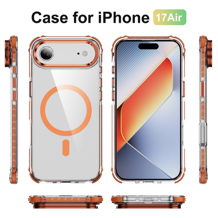 A-One Brand - iPhone 17 Air Mobilskal MagSafe Kickstand - Orange