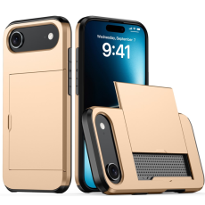 A-One Brand - iPhone 17 Air Mobilskal korthållare - Guld