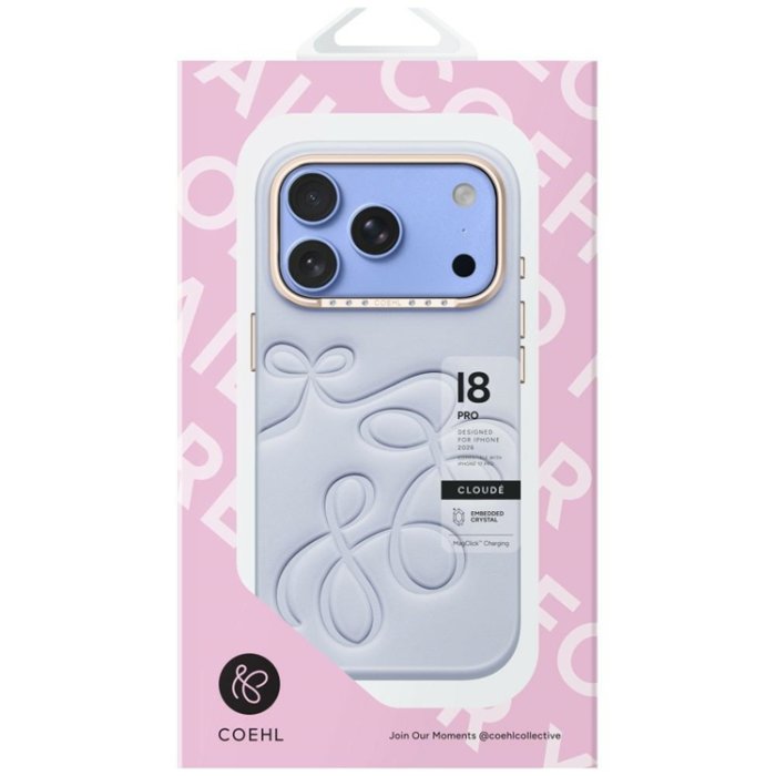 UNIQ - UNIQ Mobilskal För iPhone 18 Pro/17 Pro Coehl Cloude - Blå