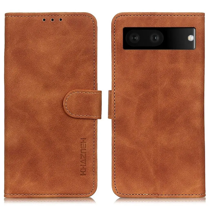 KHAZNEH - KHAZNEH Google Pixel 7 Plånboksfodral - Brun