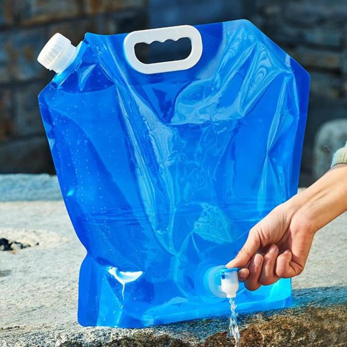 OEM - 10L - Utomhusvattenpåse med hopfällbar behållare med Kran - Clear