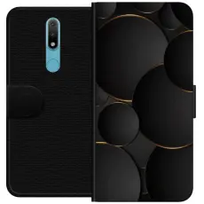 Gustaf - Pl&aring;nboksfodral till Nokia 2.4 med Lyxig Cirklar