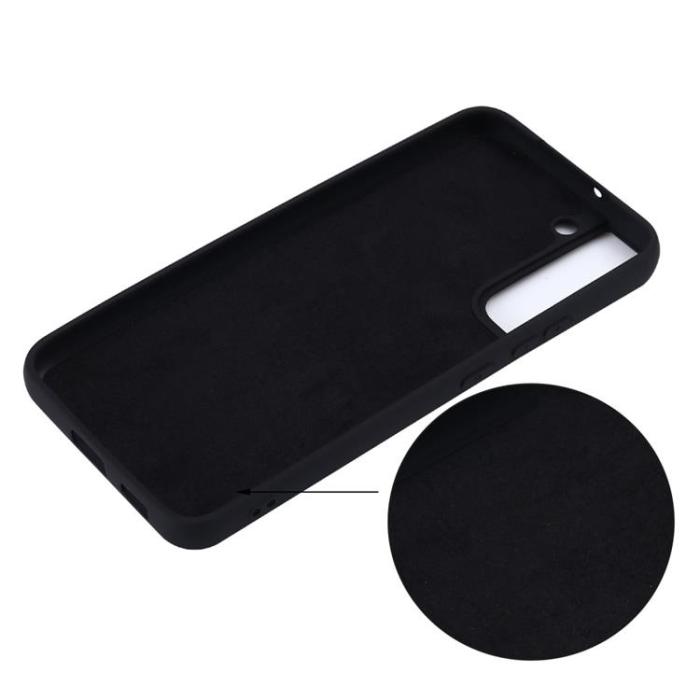 A-One Brand - Liquid Silicone Skal Galaxy S22 5G - Svart