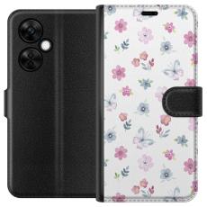 iSecrets - Plånboksfodral till OnePlus Nord CE 3 Lite med Blommor och fjärillar