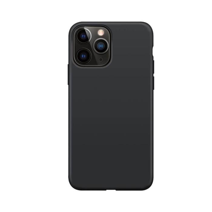 UTGATT5 - XQISIT Silikom Antibakteriell Skal till iPhone 13 Pro Svart