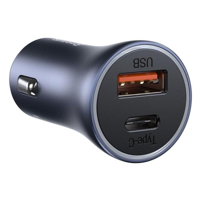 BASEUS - Baseus Golden Billaddare USB Till USB-C 40 W Lightning Kabel - Grå