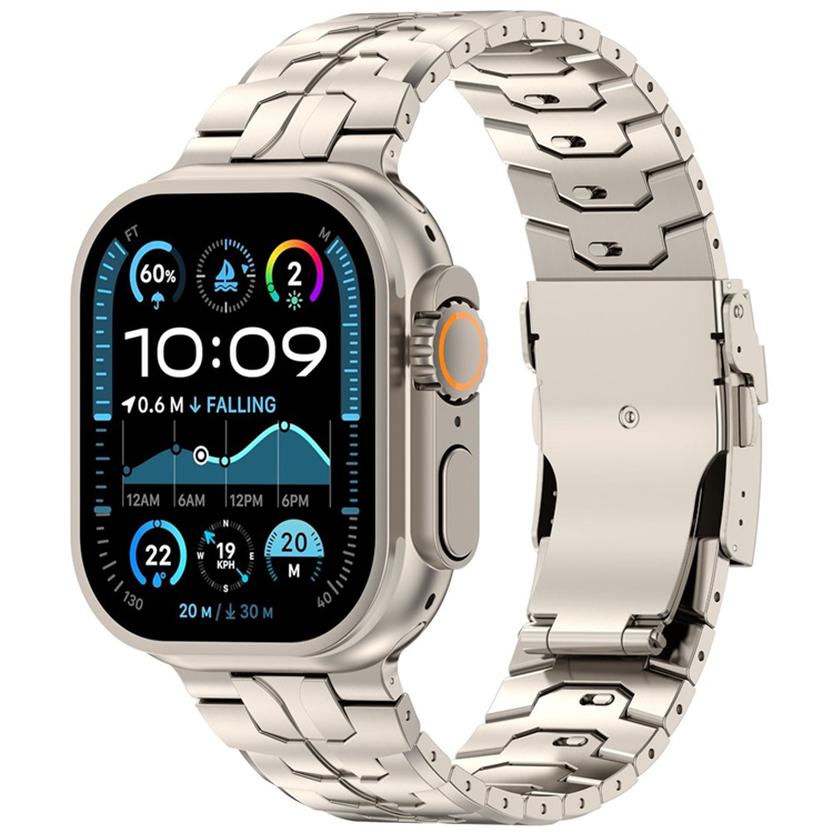 Apple Watch (38/40/41/42mm) Armband Titan Alloy (Titanium) | 5122 | AlltMobil