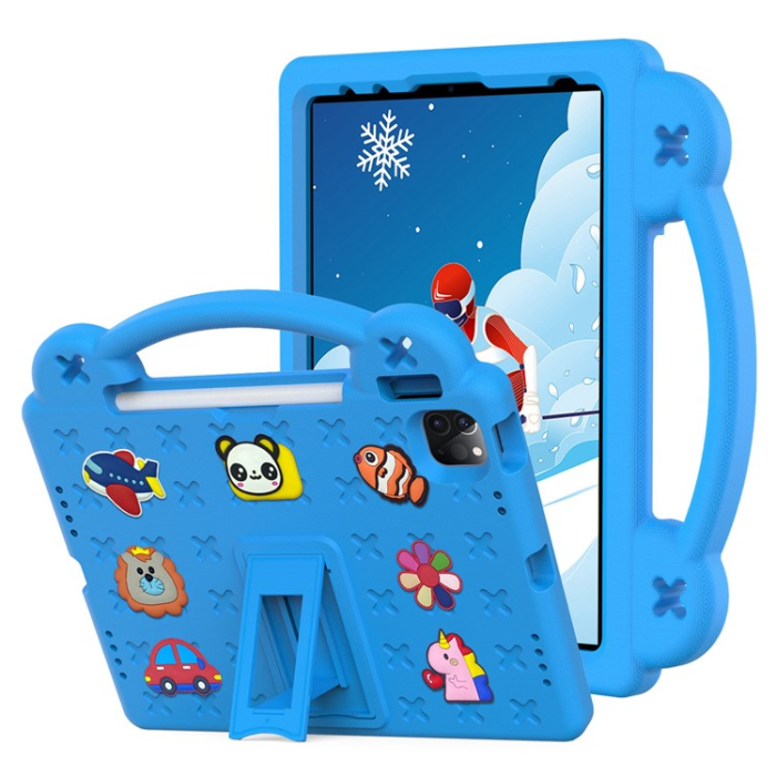 OEM - iPad Pro 11 (2018/2020/2021/2022) Skal EVA Kickstand Shockproof - Ljusblå