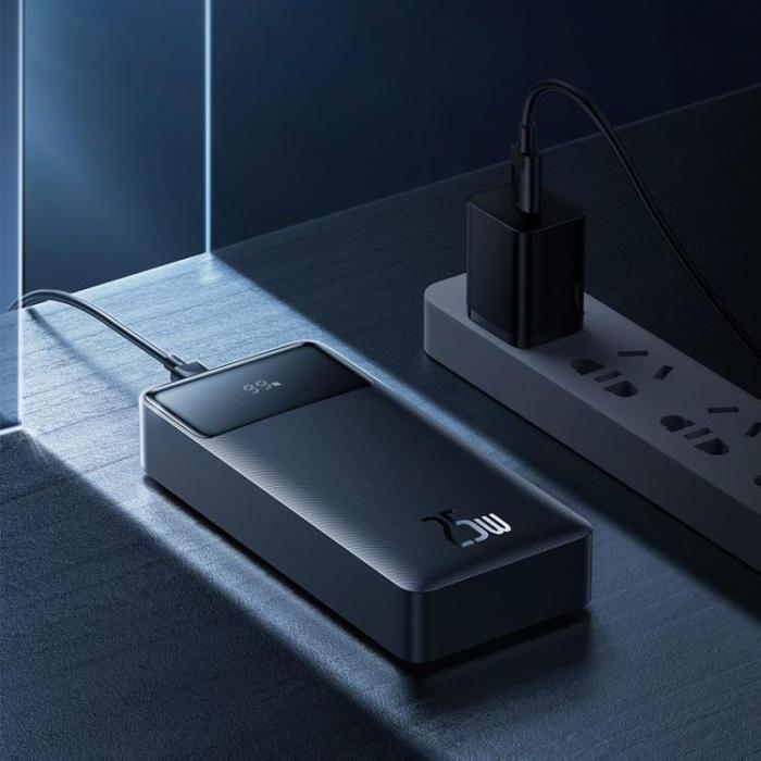 BASEUS - Baseus Digital Display Powerbank 25W 20000 mAh - Svart