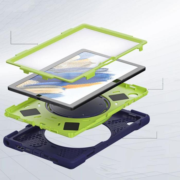 Tech-Protect - Tech-Protect X-Armor Skal Galaxy Tab A8 10.5 - Navy/Lime