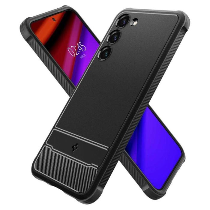 Spigen - Spigen Galaxy S23 Skal Rugged Armor - Svart