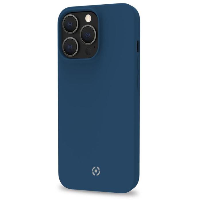 Celly - CELLY iPhone 14 Pro Skal Cromo Soft Rubber - Blå
