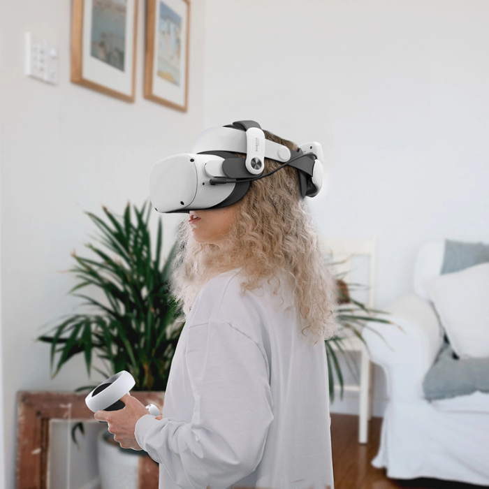 BoboVR - BoboVR Avlastningsrem för Meta Quest 2 VR-glasögon + B2 externt Batteri