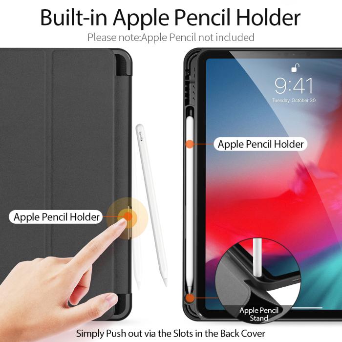 OEM - Dux Ducis Domo Tri-Fold Fodral till Apple Ipad Air 4 - Svart