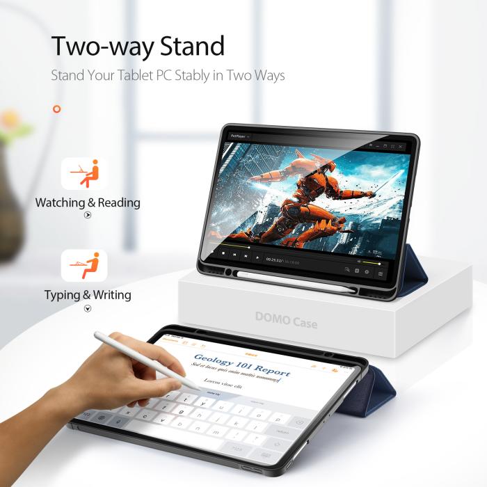 OEM - Dux Ducis Domo Tri-Fold Fodral till Apple Ipad Pro 12.9