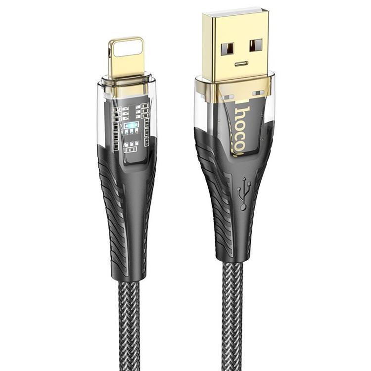 HOCO USB-A till Lightning Kabel 2.4A 1.2m U121 - Svart | 3541 | AlltMobil
