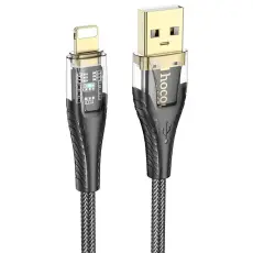 Hoco - HOCO USB-A till Lightning Kabel 2.4A 1.2m U121 - Svart
