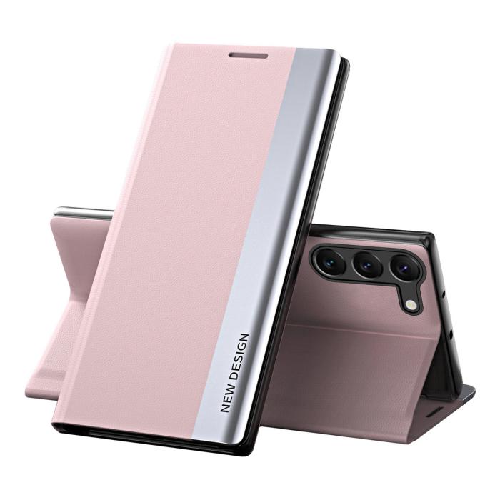 OEM - Galaxy S23 Plus Fodral Sleep Pro Flip - Rosa