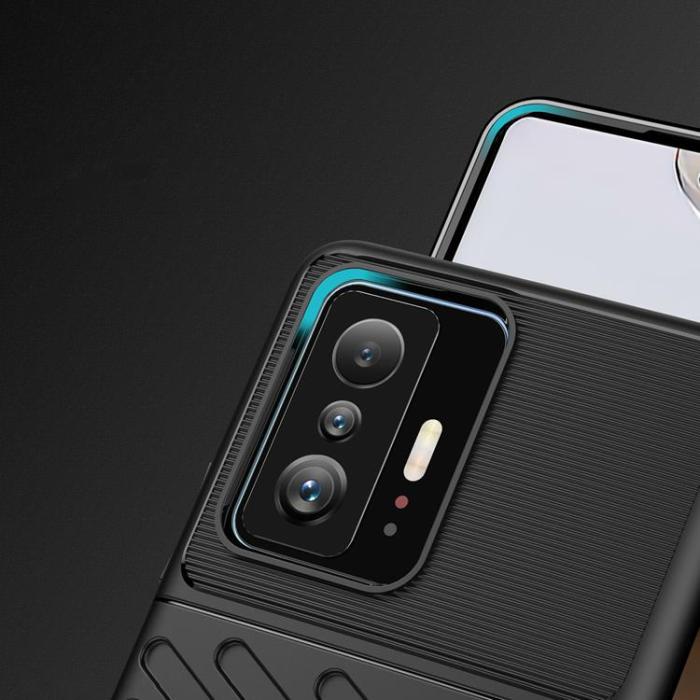 UTGATT1 - Thunder Flexible Armored Skal Xiaomi Mi 11T/11T Pro - Svart