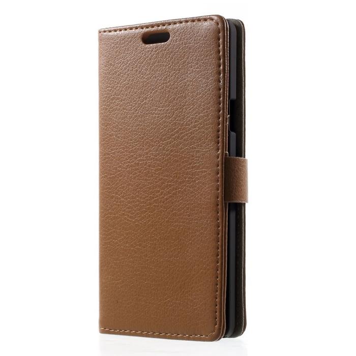 OEM - Plånboksfodral till Samsung Galaxy A7 - Brun