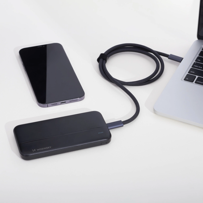 Wozinsky - Wozinsky Powerbank 10000mAh Li-Po 2xUSB-A - Svart