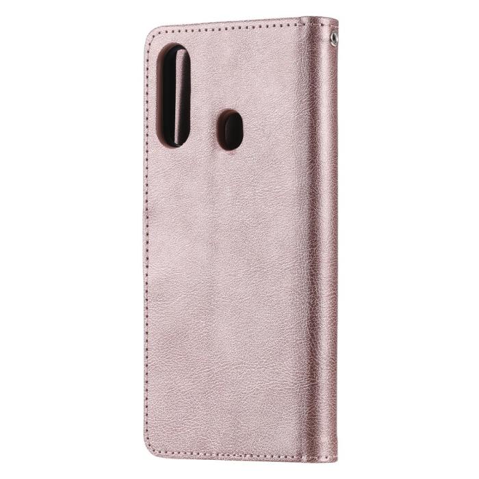 OEM - Detachable 2-in-1 Plånboksfodral Samsung Galaxy A20s - Rose Gold