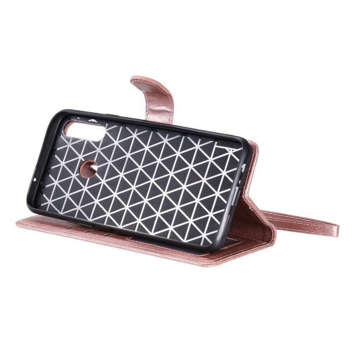 OEM - Detachable 2-in-1 Plånboksfodral Samsung Galaxy A20s - Rose Gold