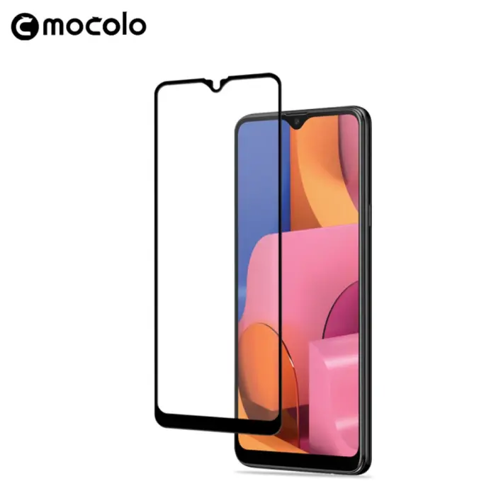 Mocolo - MOCOLO Härdat Glas Skärmskydd Samsung Galaxy A20s - Svart