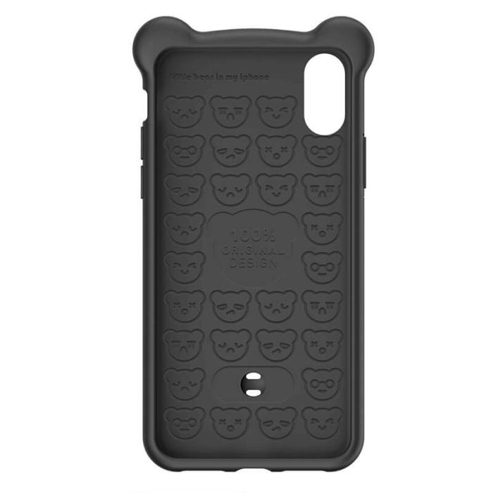 UTGATT5 - Baseus Bear Silikon skal iPhone XS Max Svart