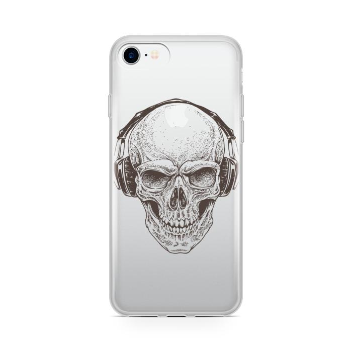 UTGATT5 - Skal till Apple iPhone 7 - Skull with Headphones