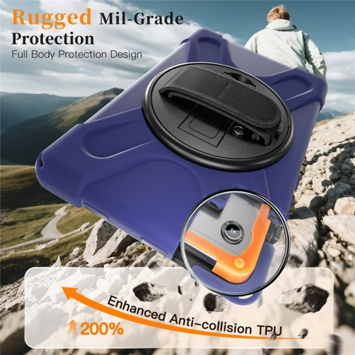 A-One Brand - Galaxy Tab A11 Mobilskal Kickstand Silikon Axelrem