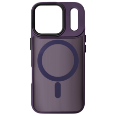 A-One Brand - iPhone 17 Pro Max Mobilskal MagSafe Skin Touch - Mörklila