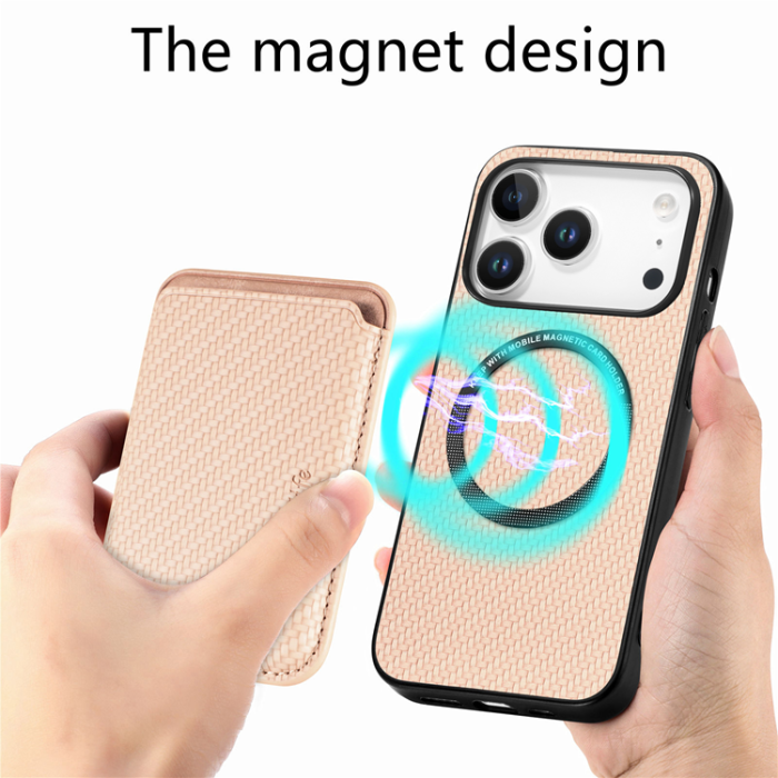 A-One Brand - iPhone 17 Pro Max Mobilskal Detachable Korthållare - Khaki