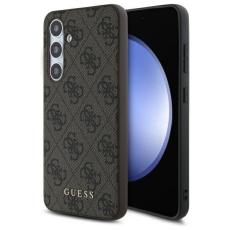 Guess - Guess Mobilskal till Galaxy S24 FE MagSafe 4G Metal Gold Logo - Brun