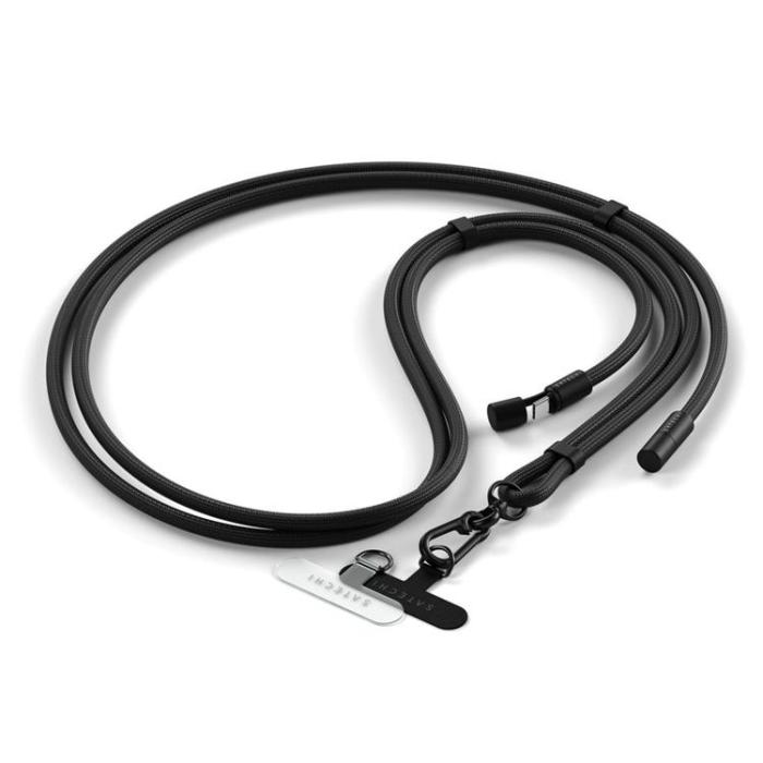 Satechi - Satechi USB-C Nyckelbandskabel Crossbody OntheGo - Svart