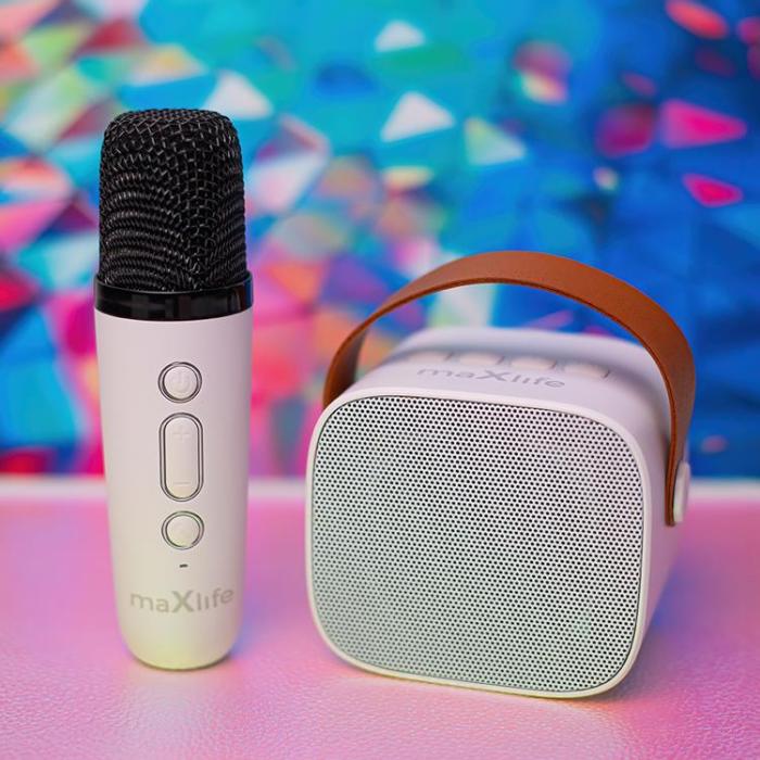 Maxlife - Maxlife Bluetooth Mikrofon och Högtalare MXKS-100 - Vit