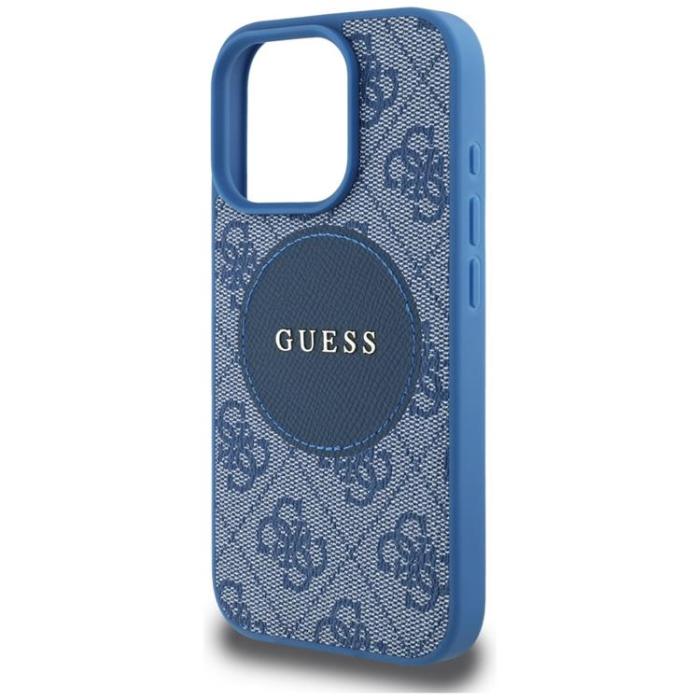 Guess - Guess iPhone 16 Pro Max Mobilskal MagSafe 4G Circle - Blå