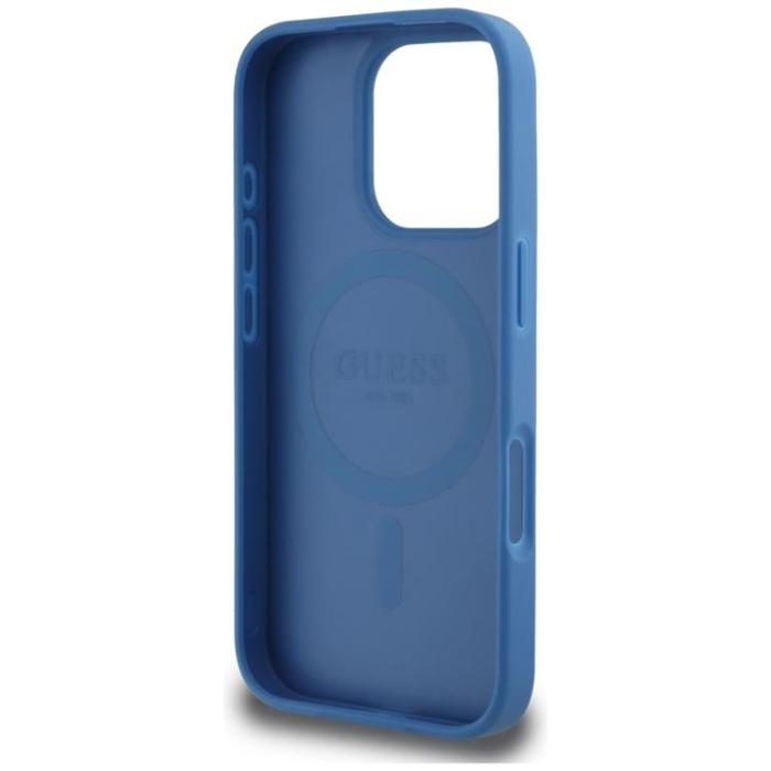 Guess - Guess iPhone 16 Pro Max Mobilskal MagSafe 4G Circle - Blå
