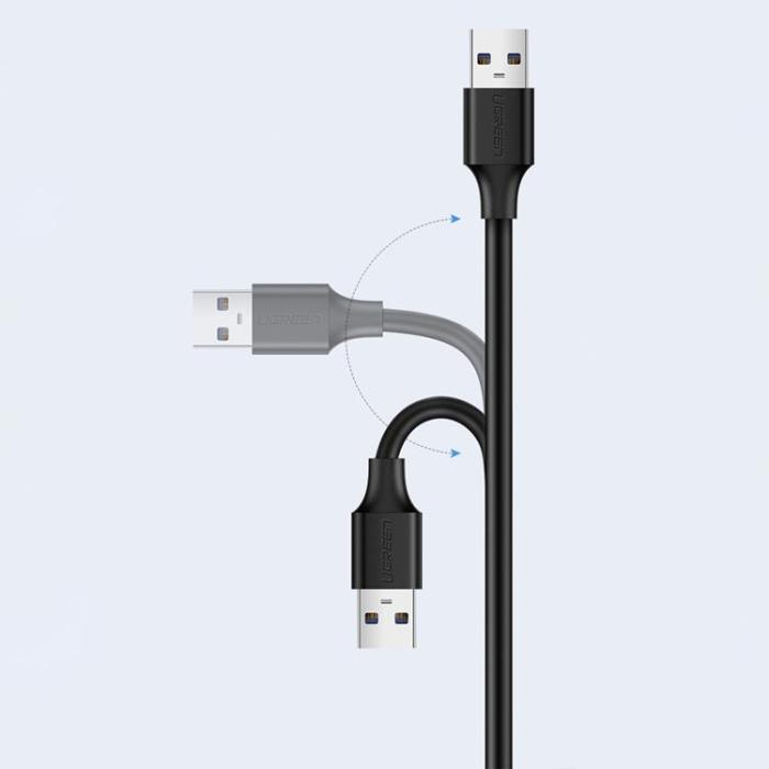 Ugreen - Ugreen Förlängning USB Hane Till USB Hona Kabel 3m - Svart