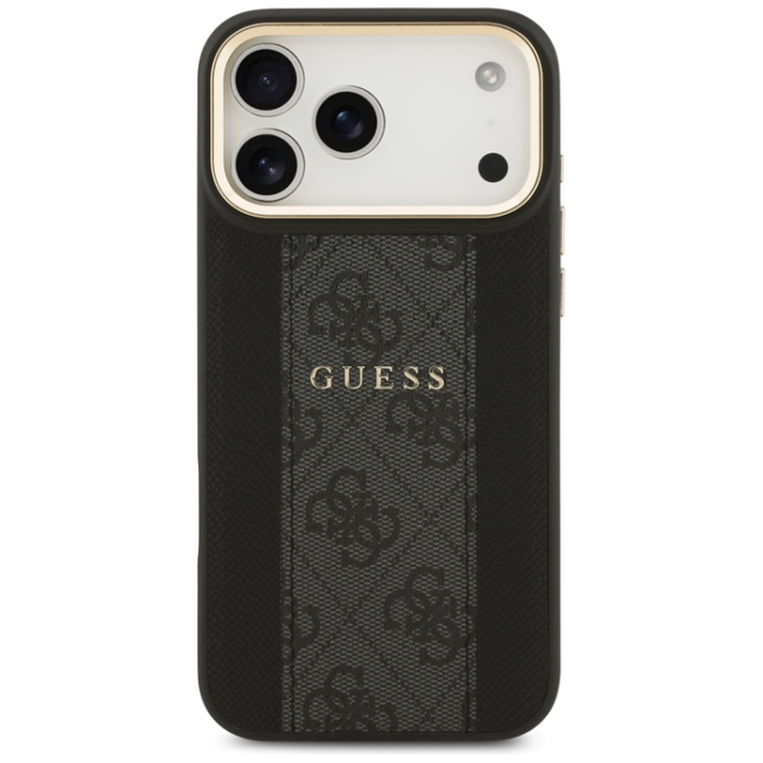 Guess - Guess iPhone 17 Pro Max Mobilskal Magsafe Stripe - Svart