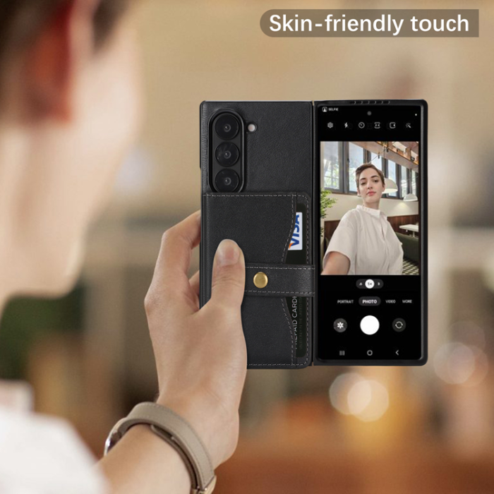 A-One Brand - Galaxy Z Fold 6 Mobilskal MagSafe Detachable Korthållare Kickstand