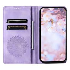 OEM - Samsung Galaxy A37 Pl&aring;nboksfodral Konstl&auml;der Magnetisk St&auml;ngning - Lila
