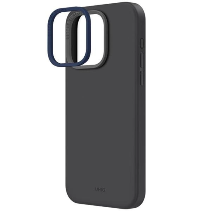 UNIQ - Uniq iPhone 15 Pro Max Mobilskal Magsafe Lino Hue - Charcoal Grå