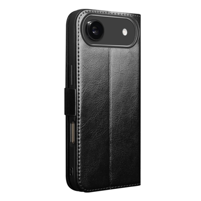QIALINO - QIALINO iPhone Air Plånboksfodral Äkta Läder - Svart