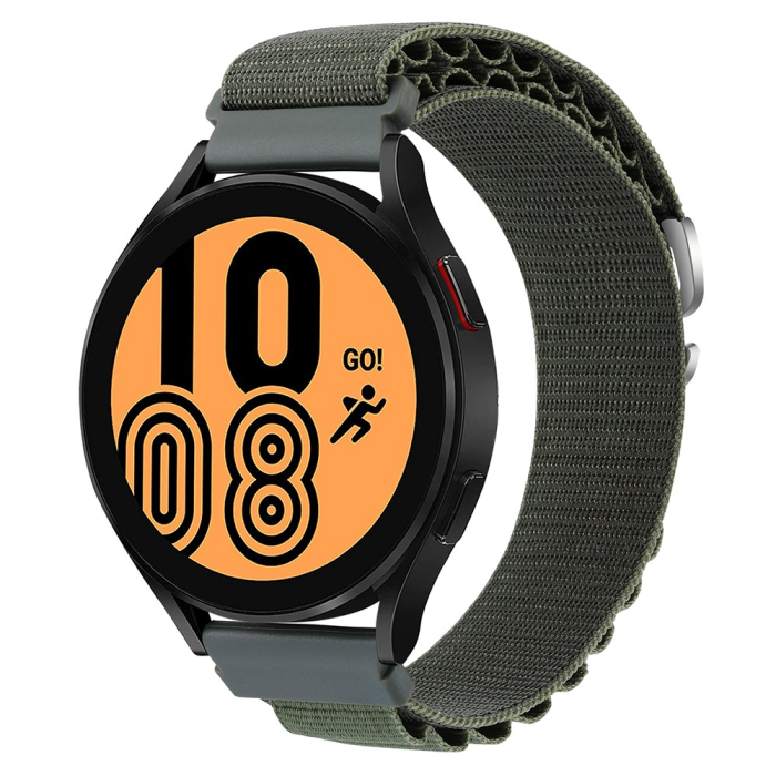 KALEBOL - Kalebol Galaxy Watch 6/6 Classic Armband Nylon - Grön