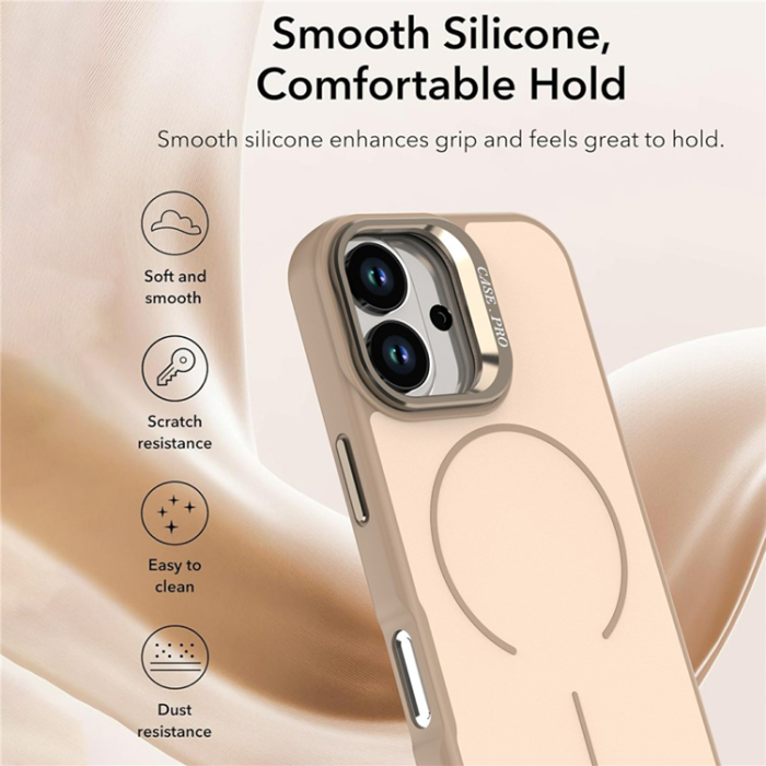 A-One Brand - iPhone 17 Mobilskal MagSafe Skin-Touch Kickstand