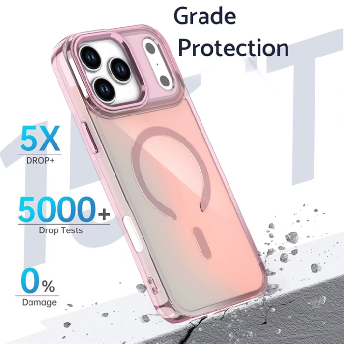 OEM - iPhone 17 Pro Mobilskal MagSafe Color Changing TPU - Lila