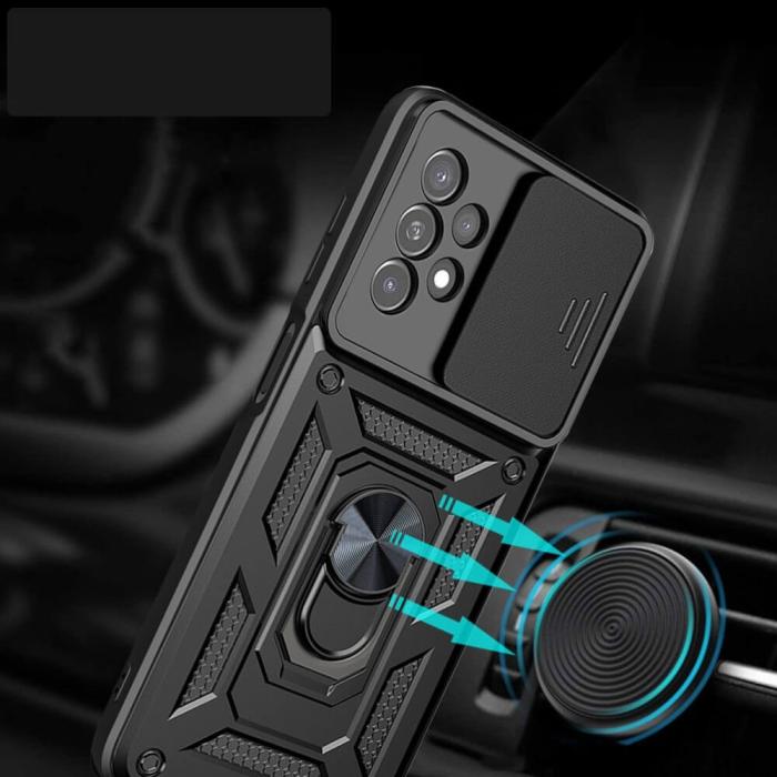 A-One Brand - Camshield Ring skal till Samsung Galaxy A13 4G - Svart